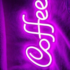 Pink Neon Coffee Light